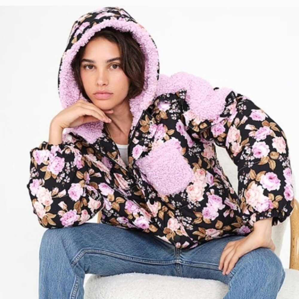 NWT For Love & Lemons Puffer Jacket, Medium